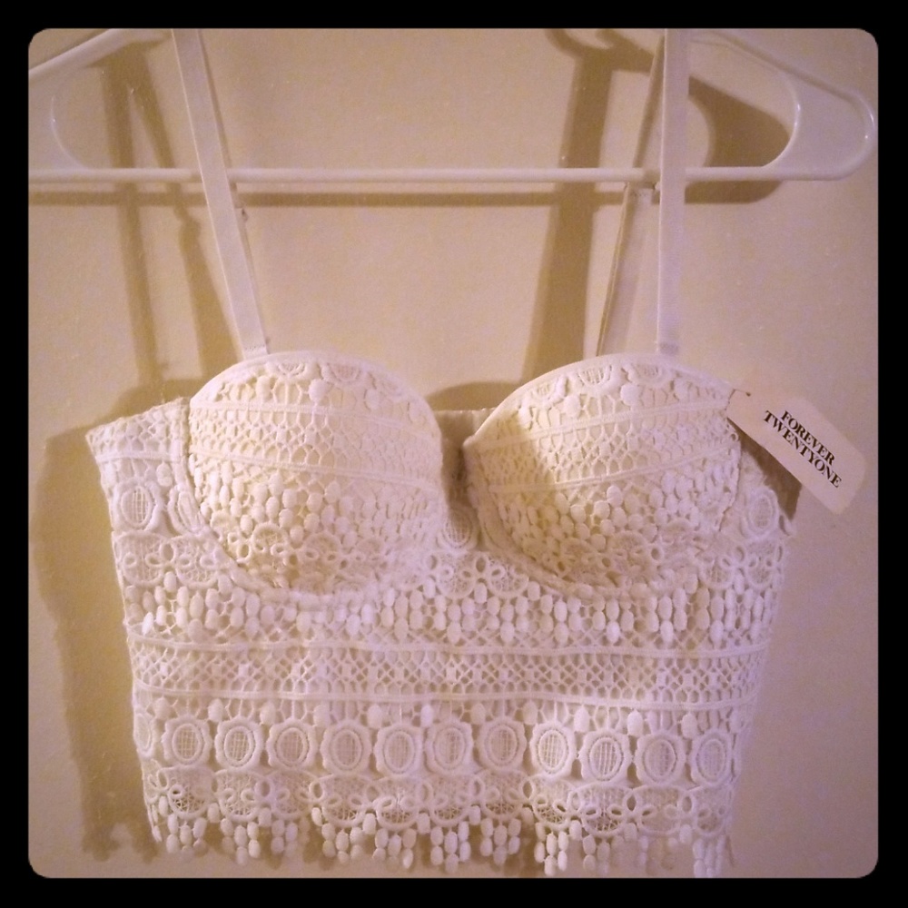Forever 21 Lace Crop Top